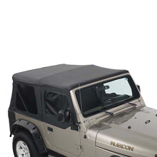 Load image into Gallery viewer, Replacement Soft Top with Upper Doors - Black Diamond with Tinted Windows - Jeep Wrangler TJ 1997-2006