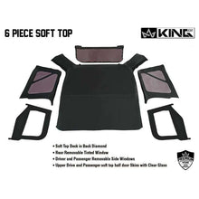 Load image into Gallery viewer, Replacement Soft Top with Upper Doors - Black Diamond with Tinted Windows - Jeep Wrangler TJ 1997-2006