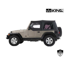 Load image into Gallery viewer, Replacement Soft Top with Upper Doors - Black Diamond with Tinted Windows - Jeep Wrangler TJ 1997-2006