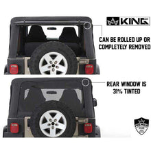 Load image into Gallery viewer, Premium Replacement Soft Top Without Upper Doors, Black Diamond With Tinted Windows - Jeep Wrangler TJ 1997-2006