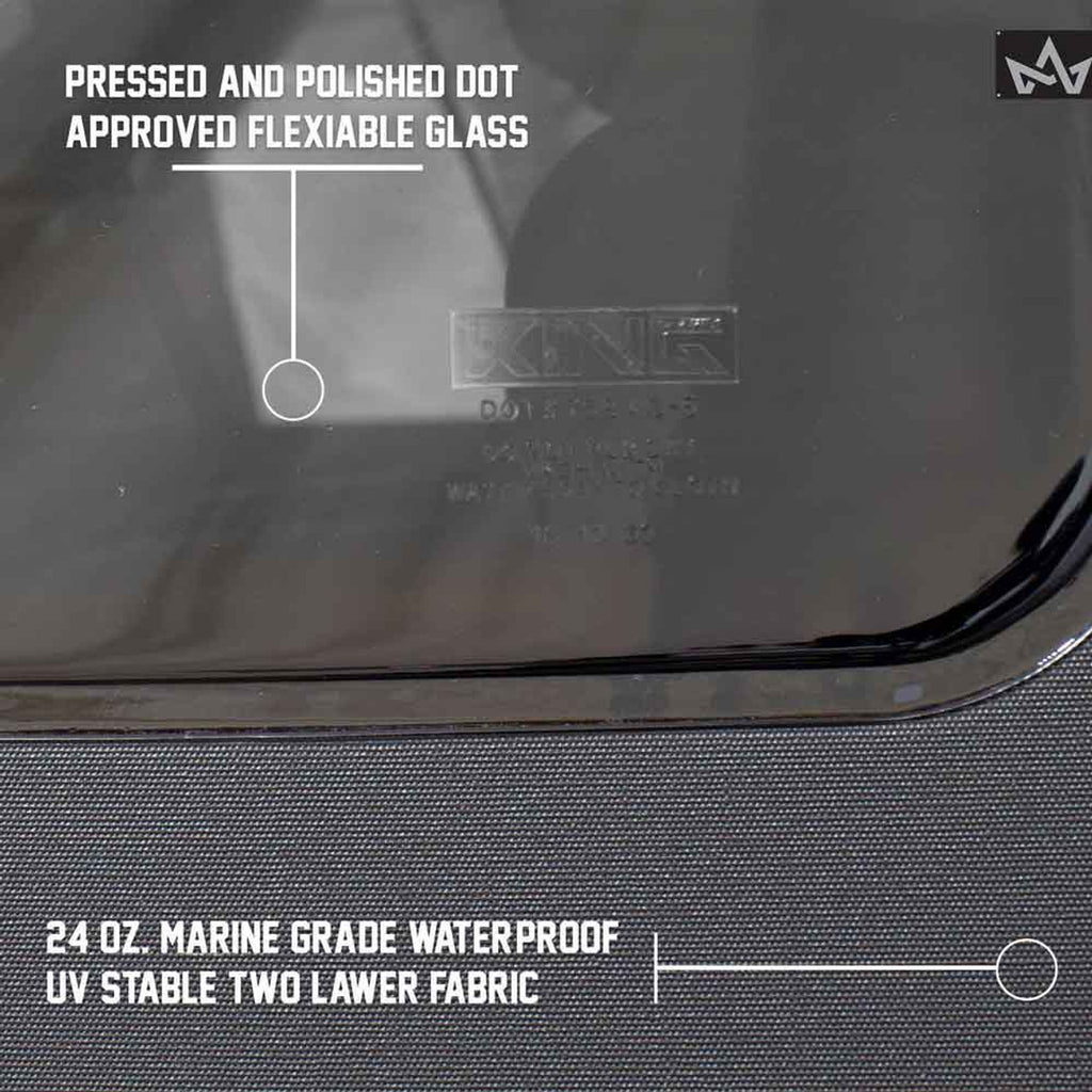 Premium Replacement Soft Top, Black Diamond With Tinted Windows - Jeep Wrangler JK 2 Door 2007-2009