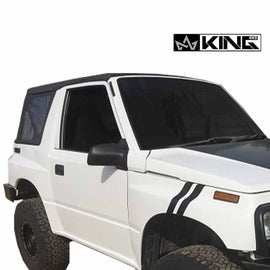 Premium Replacement Soft Top, Black Diamond With Tinted Windows - 1986-1994 Suzuki Sidekick GEO Tracker