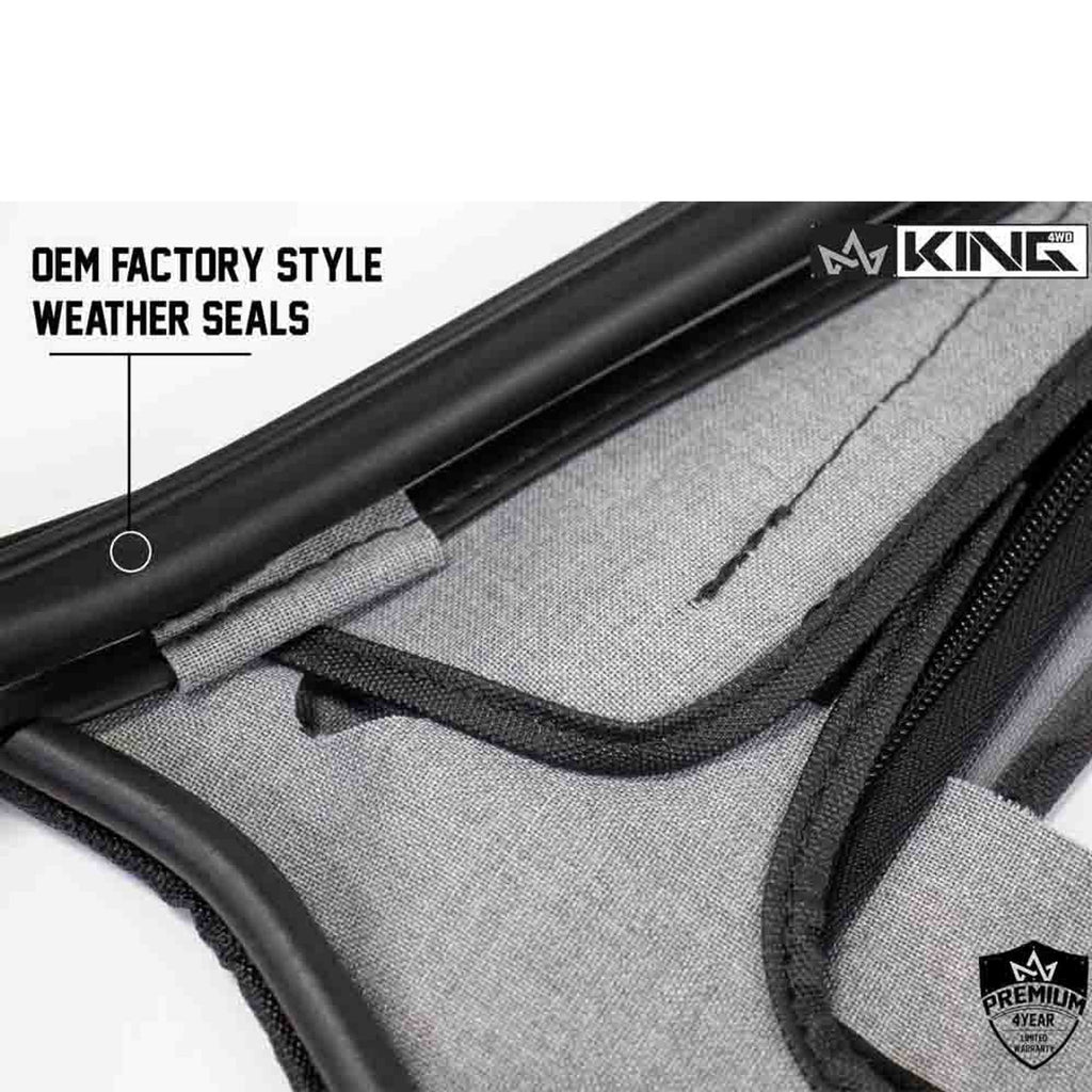 Premium Upper Door Skins Black Diamond Passenger & Driver Side - Jeep Wrangler TJ 1997-2006