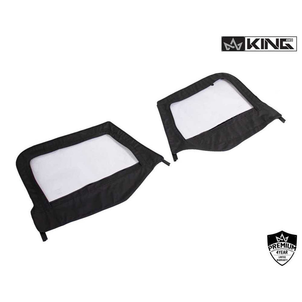 Premium Upper Door Skins Black Diamond Passenger & Driver Side - Jeep Wrangler TJ 1997-2006