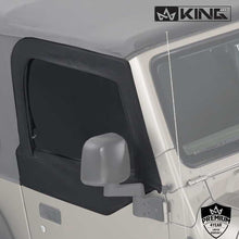 Load image into Gallery viewer, 14019935T King 4WD Premium Upper Door Skins Black Diamond Passenger &amp; Driver Side Jeep Wrangler TJ 1997-2006