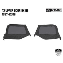 Load image into Gallery viewer, 14019935T King 4WD Premium Upper Door Skins Black Diamond Passenger &amp; Driver Side Jeep Wrangler TJ 1997-2006