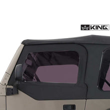 Load image into Gallery viewer, 14019935T King 4WD Premium Upper Door Skins Black Diamond Passenger &amp; Driver Side Jeep Wrangler TJ 1997-2006