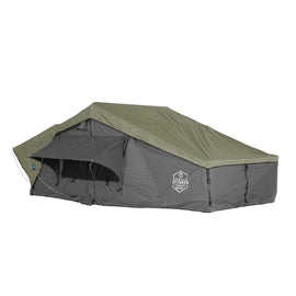 HD Nomadic 3 Extended Soft Shell Roof Top Tent, Grey Body & Green Rainfly