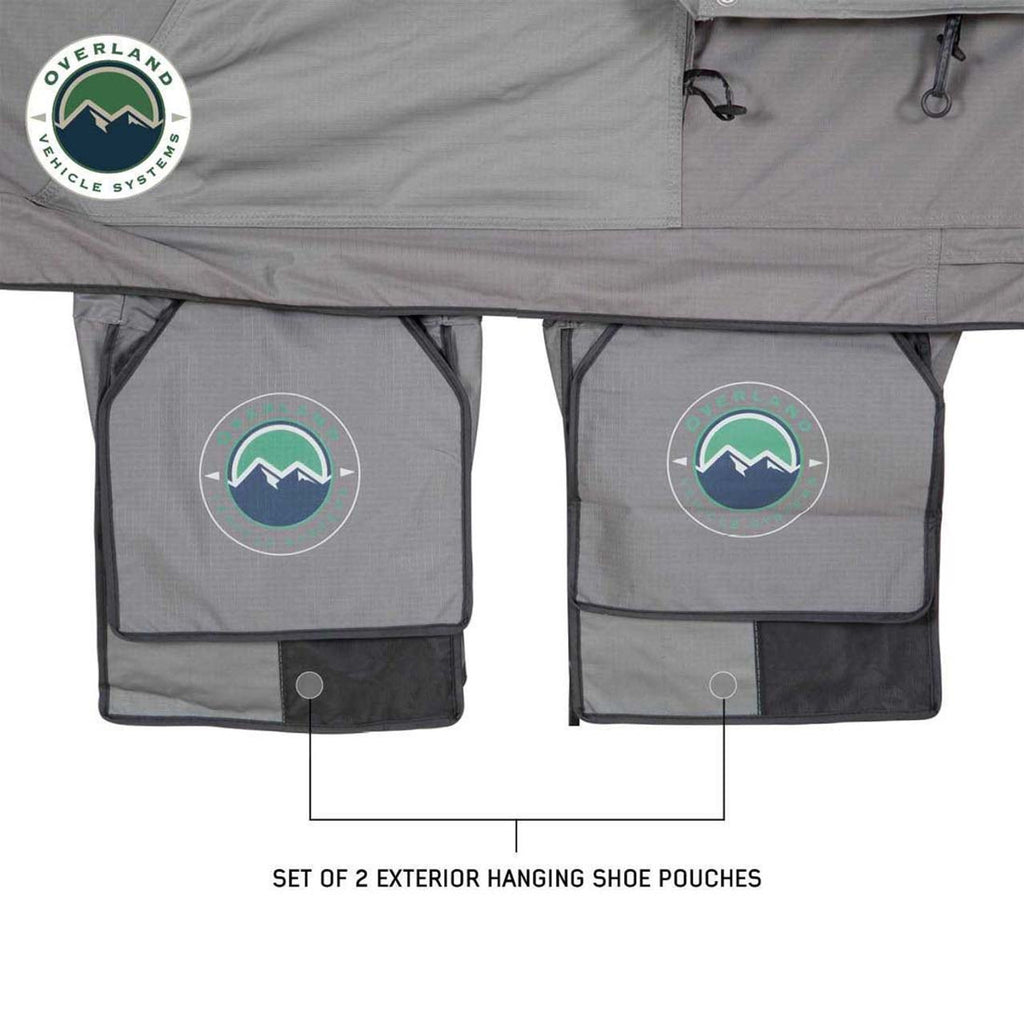 HD Nomadic 3 Extended Soft Shell Roof Top Tent, Grey Body & Green Rainfly