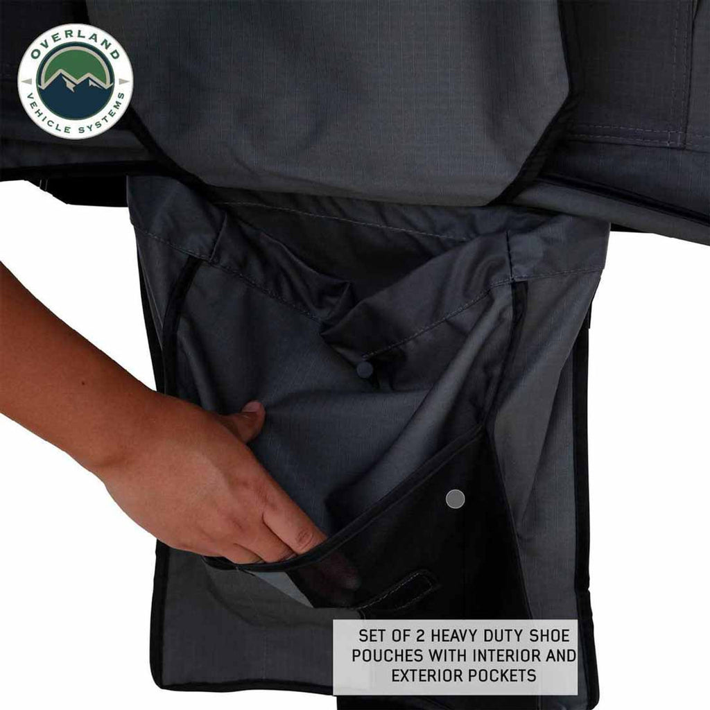 HD Nomadic 3 Extended Soft Shell Roof Top Tent, Grey Body & Green Rainfly