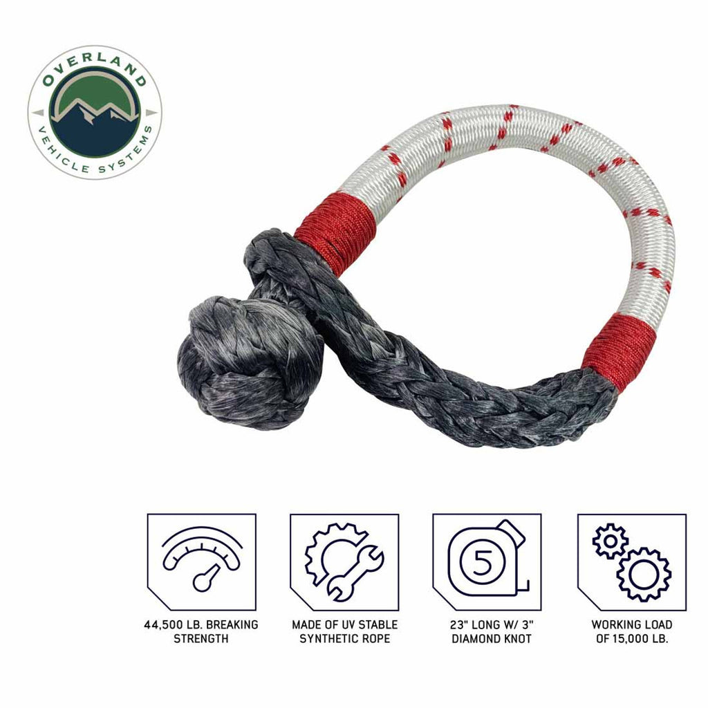 Combo Kit Soft Shackle 7/16" 41,000 lb. and Recovery Ring 4.0" 41,000 lb.