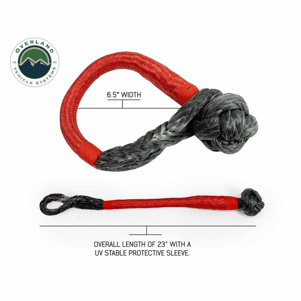 Combo Kit - Soft Shackle 5/8" 44,500 lb. and Recovery Ring 6.25" 45,000 lb. Black