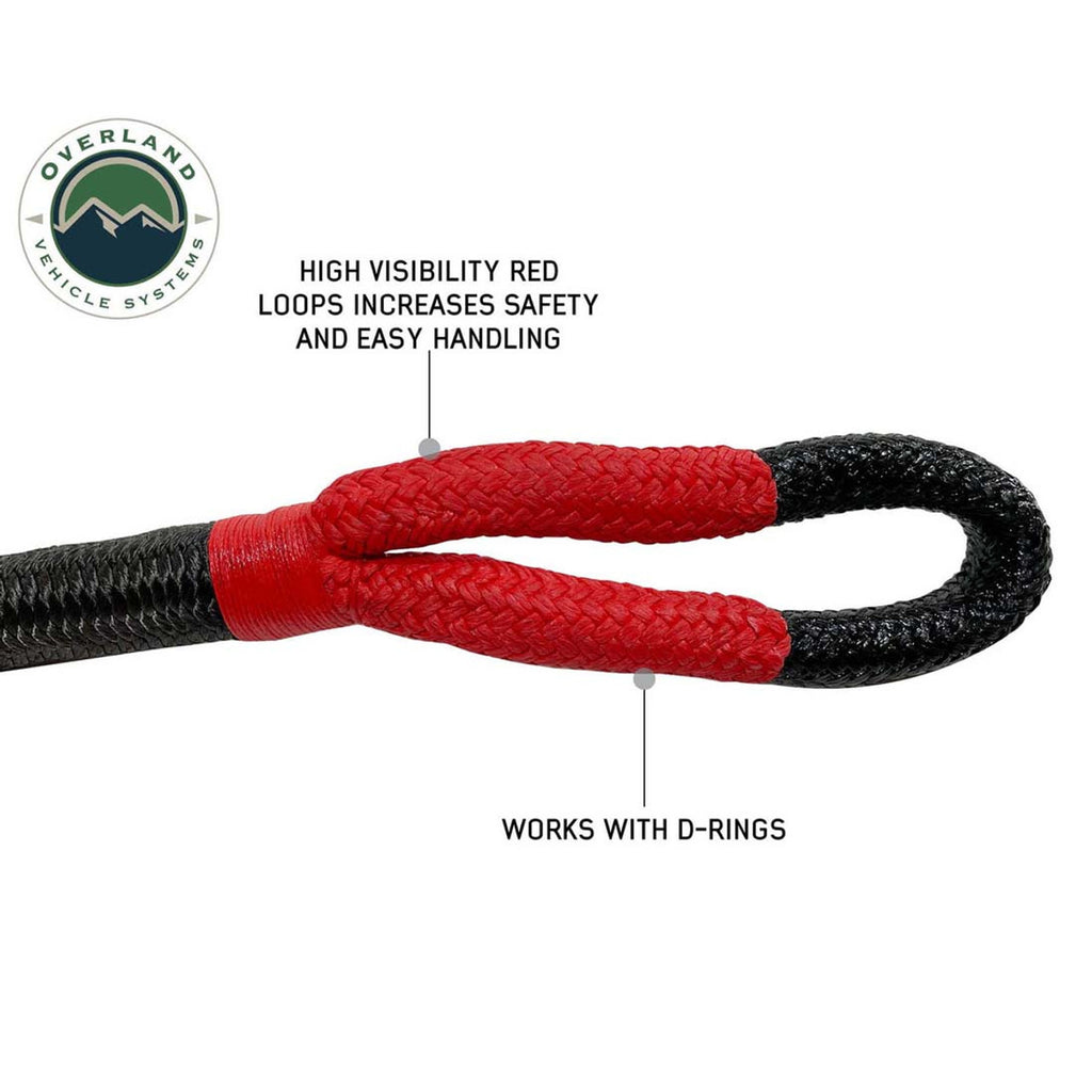 Brute Kinetic Recovery Strap 1" x 30' With Storage Bag - 30% stretch