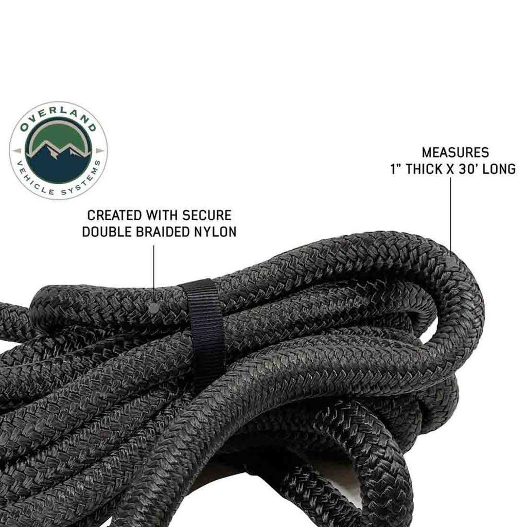 Brute Kinetic Recovery Strap 1" x 30' With Storage Bag - 30% stretch