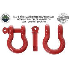 Load image into Gallery viewer, Recovery Shackle D-Ring 3/4&quot; 4.75 Ton