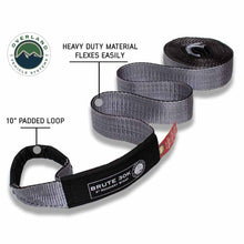 Load image into Gallery viewer, Tow Strap 3&quot; x 30&#39; 30,000 LB. Gray With Black Ends &amp; Storage Bag