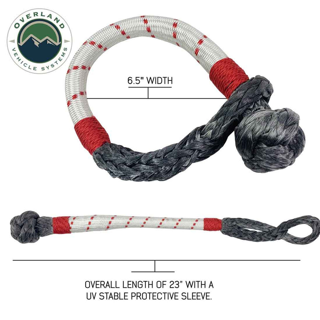 Soft Shackle 7/16" x 23" 41,000 LB. with Loop & Abrasive Sleeve & Storage Bag