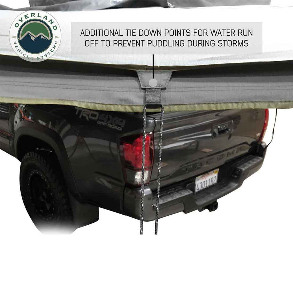 HD Nomadic 270 Degree Awning - Driver Side - Dark Gray Awning with Black Cover