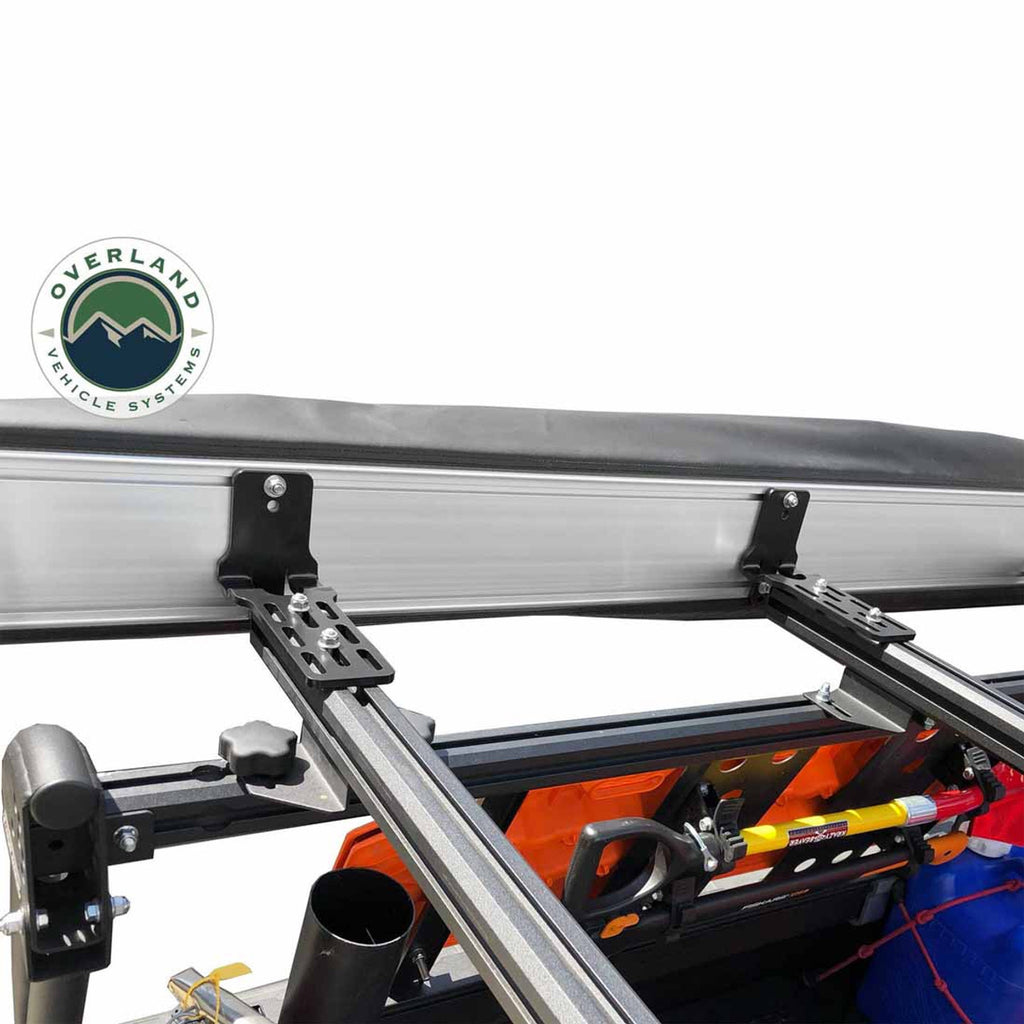 HD Nomadic 270 Degree Awning - Passenger Side - Dark Gray Awning With Black Cover