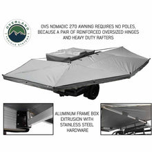 Load image into Gallery viewer, HD Nomadic 270 Degree Awning - Passenger Side - Dark Gray Awning With Black Cover