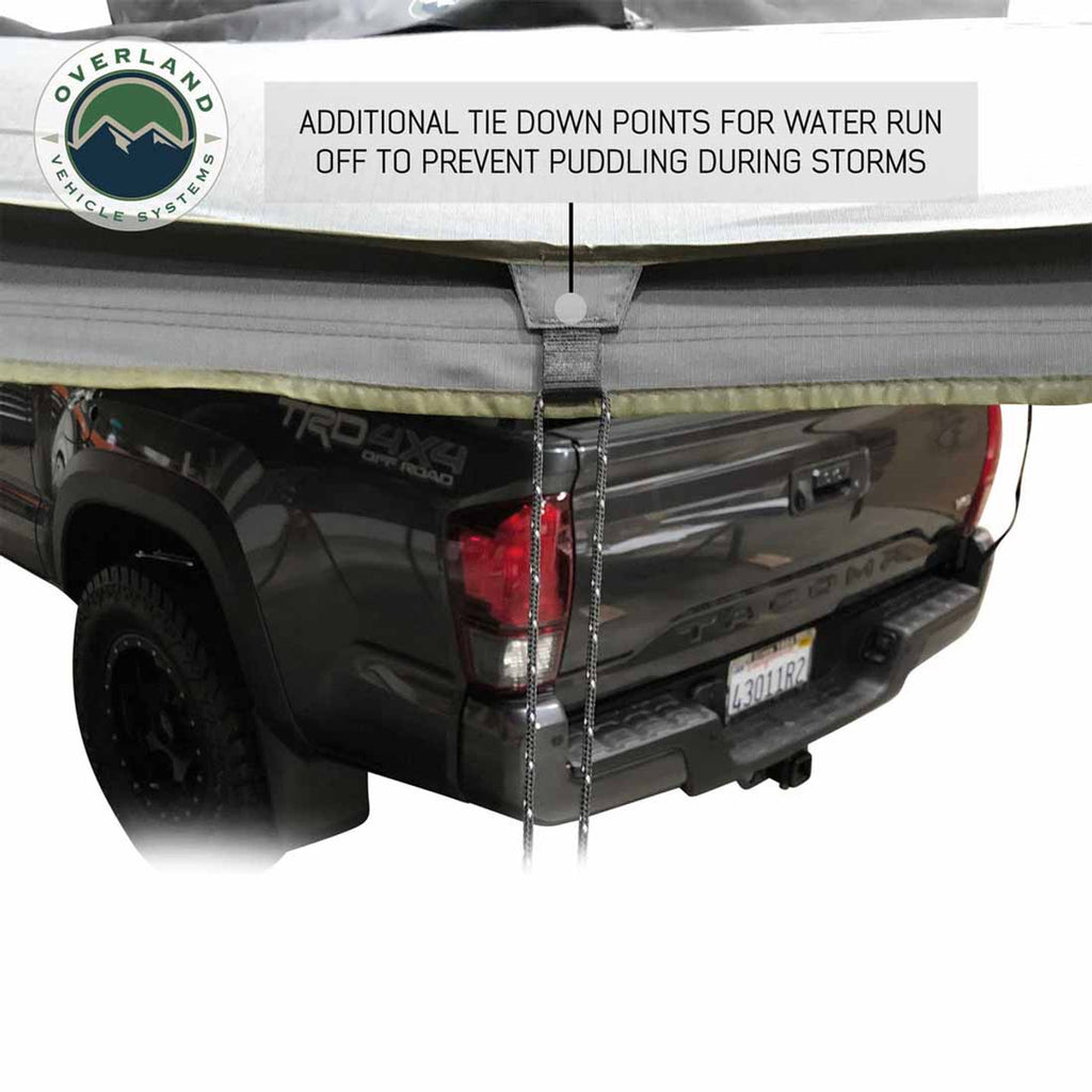 HD Nomadic 270 Degree Awning - Passenger Side - Dark Gray Awning With Black Cover