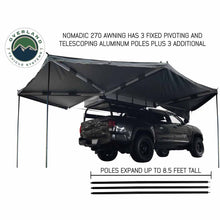 Load image into Gallery viewer, HD Nomadic 270 Degree Awning - Passenger Side - Dark Gray Awning With Black Cover