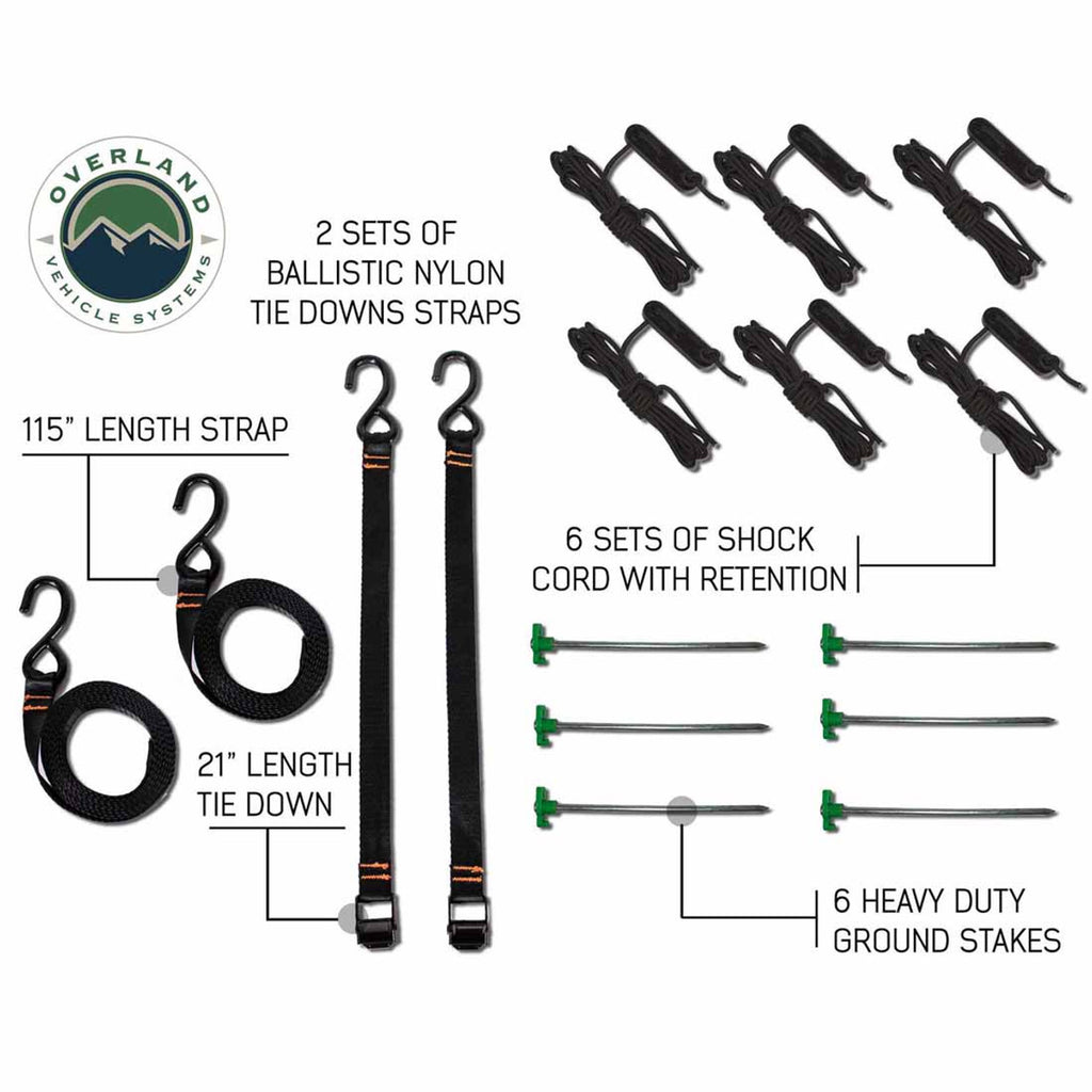 HD Nomadic 270 Degree Awning & Wall 1, 2, & 3, Mounting Brackets - Passenger Side