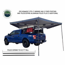 Load image into Gallery viewer, HD Nomadic 270 LT Awning - Driver Side - Dark Gray With Black Travel Cover Universal