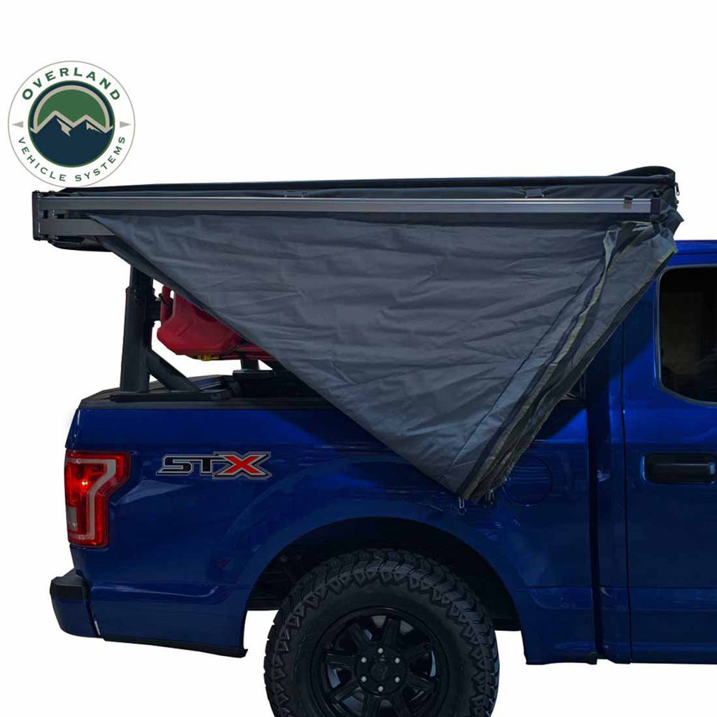 HD Nomadic 270 LT Awning - Passenger Side - Dark Gray With Black Travel Cover Universal