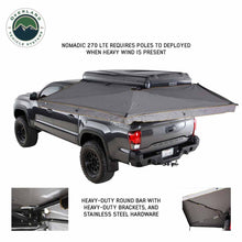 Load image into Gallery viewer, HD Nomadic 270 LTE Awning - Driver Side - Dark Gray with Black Travel Cover Universal