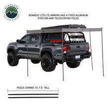 Load image into Gallery viewer, HD Nomadic 270 LTE Awning - Driver Side - Dark Gray with Black Travel Cover Universal