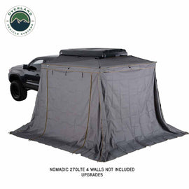 HD Nomadic 270 LTE Awning - Passenger Side - Dark Gray with Black Travel Cover Universal