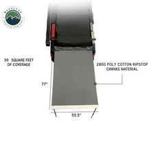 Load image into Gallery viewer, HD Nomadic 4.5&#39; Awning - Grey Body, Green Trim &amp; Black Travel Cover