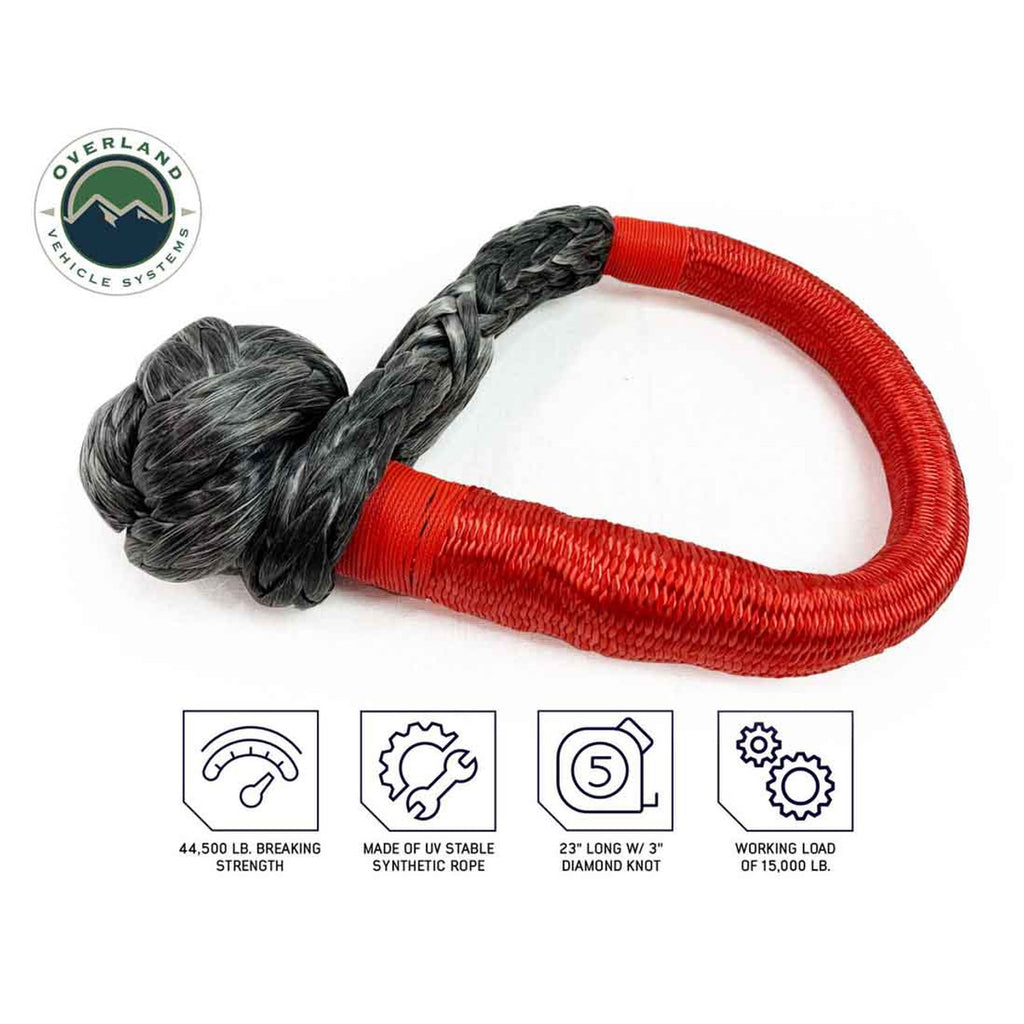Soft Shackle 5/8" x 23" 44,500 LB. with Loop and Abrasive Sleeve with Storage Bag