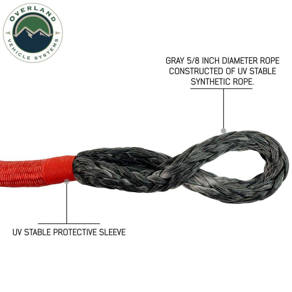 Soft Shackle 5/8" x 23" 44,500 LB. with Loop and Abrasive Sleeve with Storage Bag