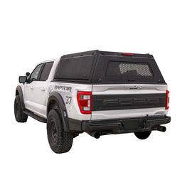 OVS 2021 - 2025 Ford F-150 - 5.5 ft. Bed Expedition - Truck Cap W/Full Wing Doors, Front and Rear Windows & 3rd Brake Light