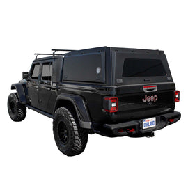 OVS 2020 - 2025 Jeep Gladiator - 5 ft. Bed (Gas or Diesel) Expedition - Truck Cap W/Full Wing Doors, Front and Rear Windows & 3rd Brake Light