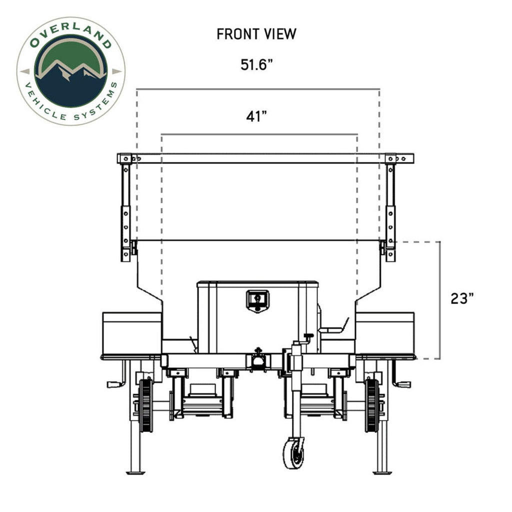 OVS Off Road Trailer - Military Style With Full Articulating Suspension
