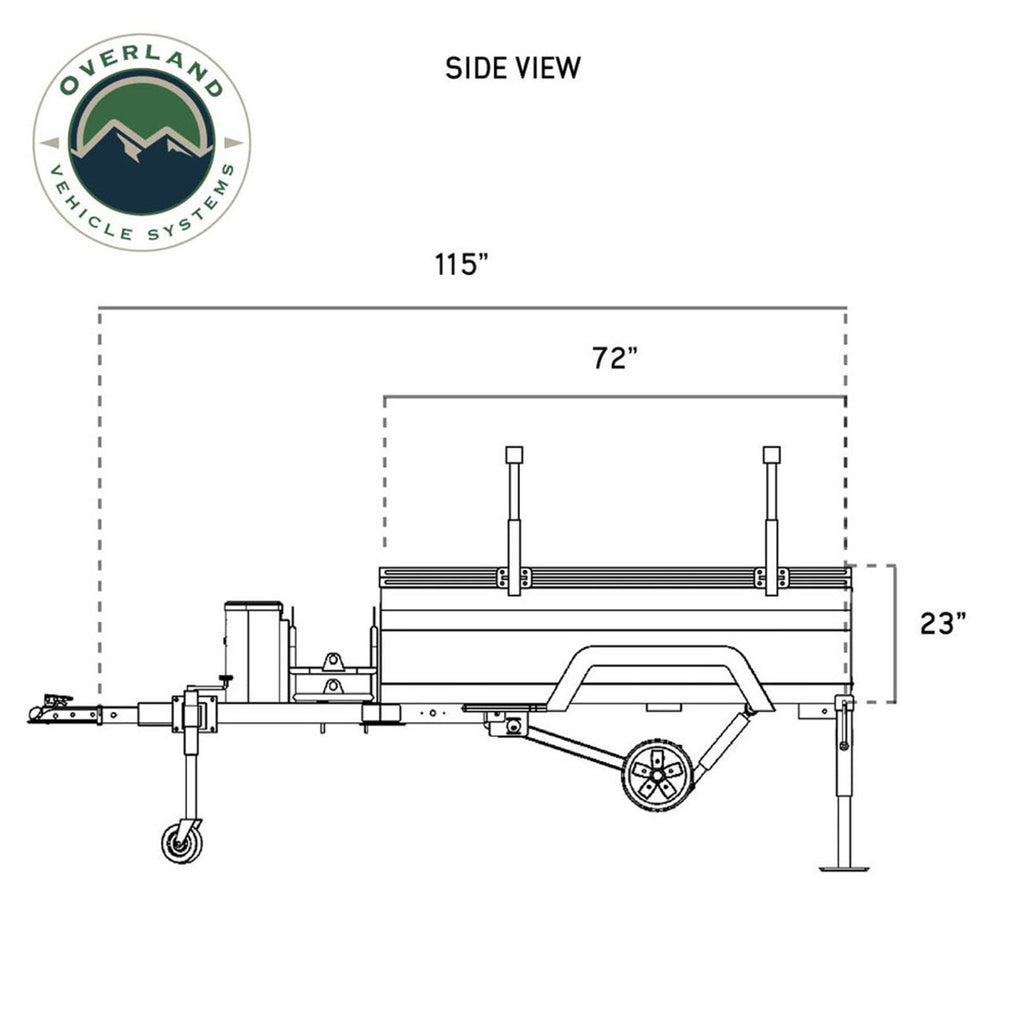 OVS Off Road Trailer - Military Style With Full Articulating Suspension