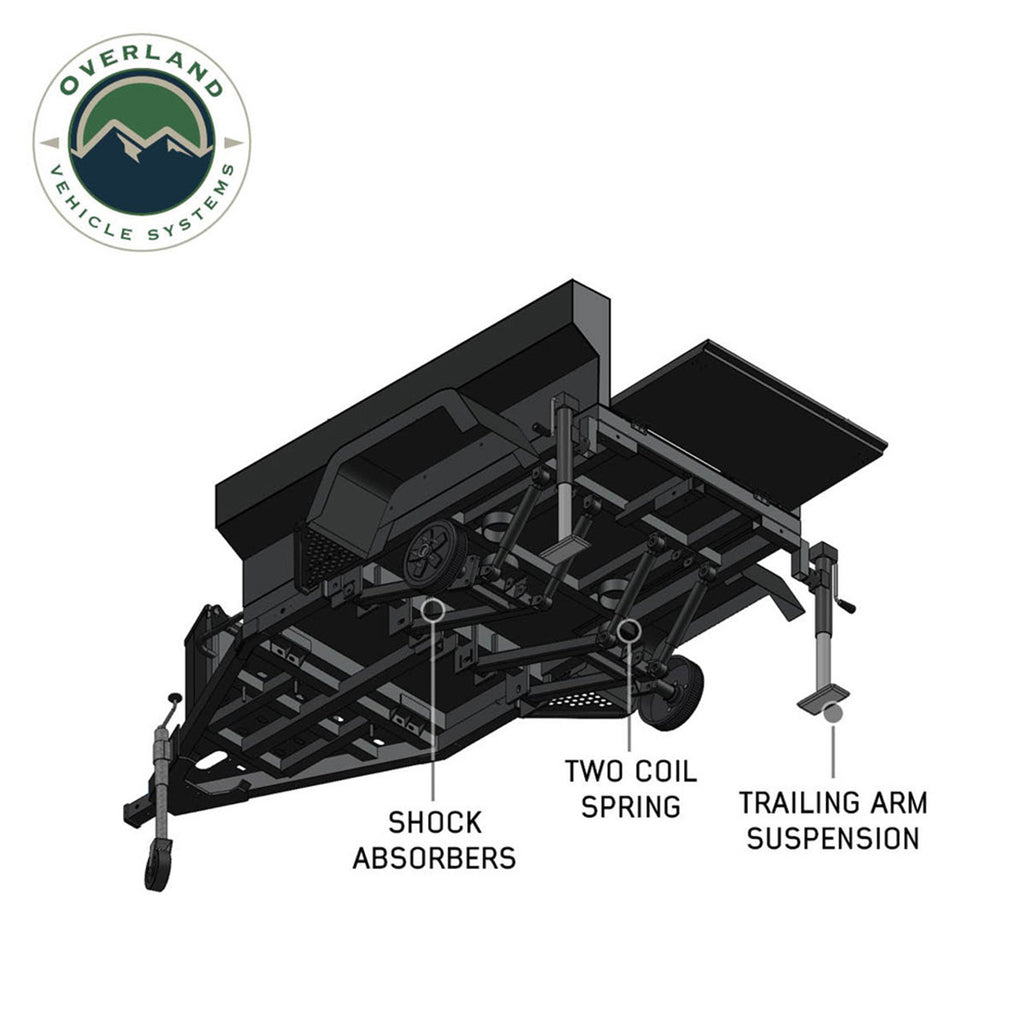 OVS Off Road Trailer - Military Style With Full Articulating Suspension