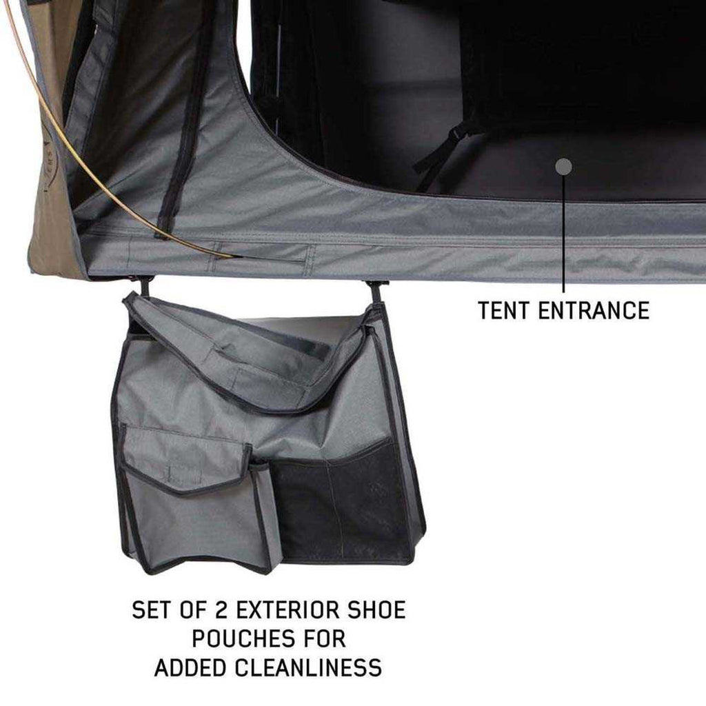 HD Bushveld Cantilever Hard Shell Roof Top Tent Grey Body & Tan Rainfly