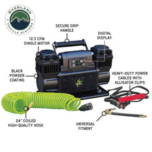 Load image into Gallery viewer, EGOI Portable Single/Dual Motor Air Compressor System With Control Panel, Storage Bag, Hose &amp; Attachments