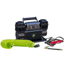 Load image into Gallery viewer, EGOI Portable Single/Dual Motor Air Compressor System With Control Panel, Storage Bag, Hose &amp; Attachments