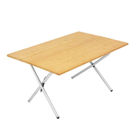 Kick It Camp Table - Collapsible Wood Base