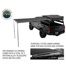 Load image into Gallery viewer, HD Nomadic 2.0 - 6.5&#39; Awning - Grey Body, Green Trim &amp; Black Travel Cover