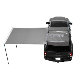 HD Nomadic 2.0 - 6.5' Awning - Grey Body, Green Trim & Black Travel Cover