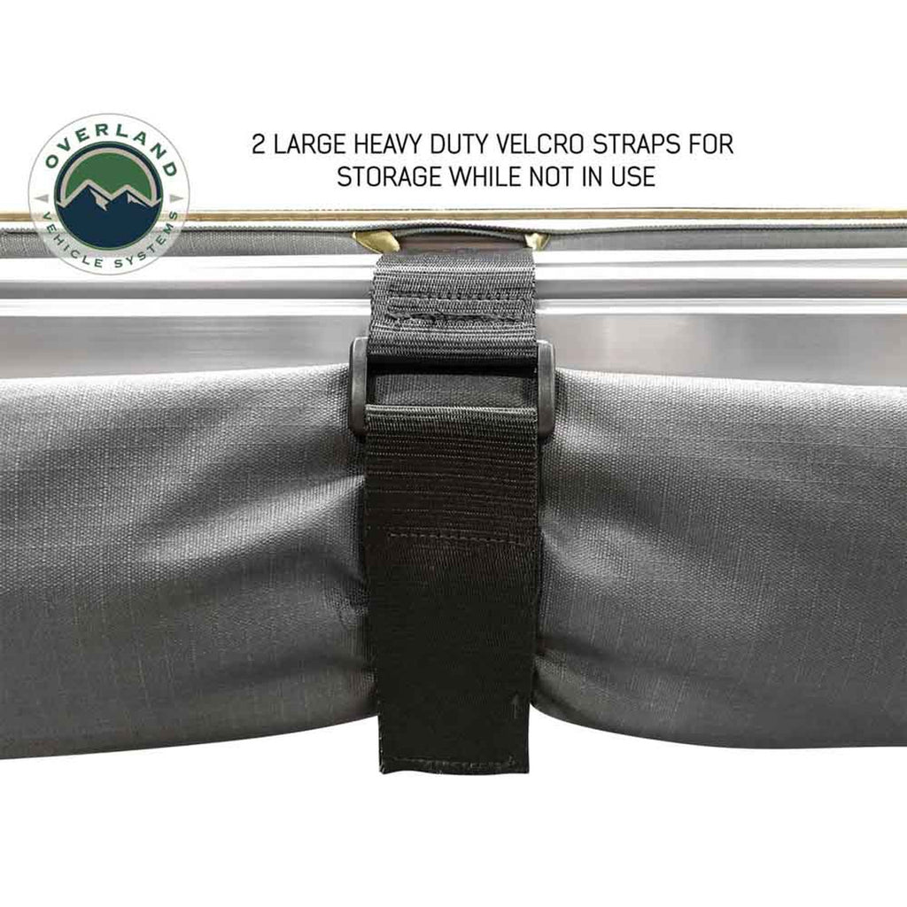 HD Nomadic 2.0 - 6.5' Awning - Grey Body, Green Trim & Black Travel Cover