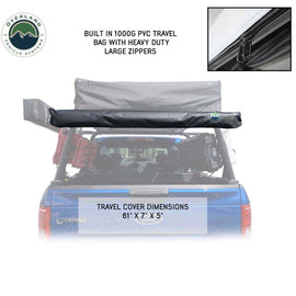 HD Nomadic 4.5' Awning - Grey Body, Green Trim & Black Travel Cover