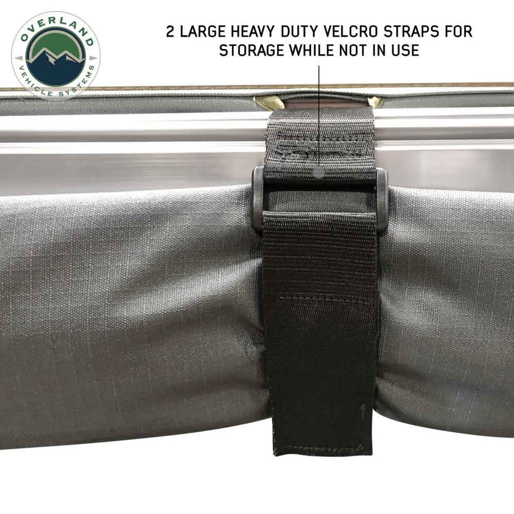 HD Nomadic 4.5' Awning - Grey Body, Green Trim & Black Travel Cover