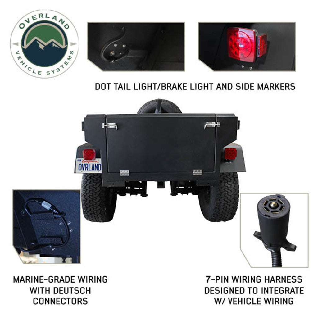 OVS Off Road Trailer - Military Style With Full Articulating Suspension